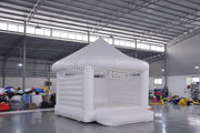 Commercial all white jumping wedding castle,outdoor rental inflatable wedding bouncy castle for wedding party