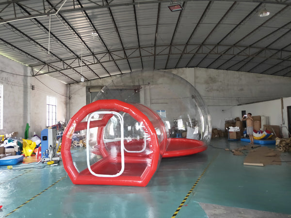 Beautiful Inflatable Bubble Tent Transpa Red Tunnel Bubbl Housefor Picnic