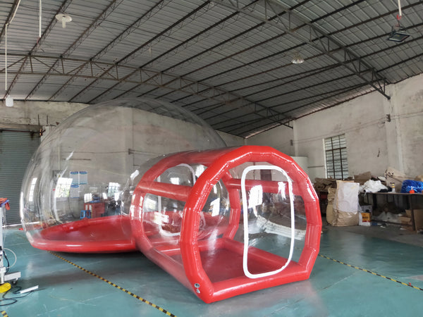 Beautiful Inflatable Bubble Tent Transpa Red Tunnel Bubbl Housefor Picnic