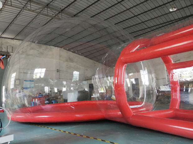 Beautiful inflatable bubble tent transpa red tunnel bubbl housefor picnic