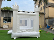 White nflatable bouncer jumping castle slide commercial bounce house with slide bounce house water slide