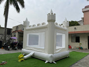 White nflatable bouncer jumping castle slide commercial bounce house with slide bounce house water slide