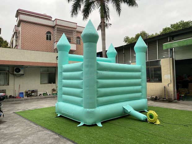Pastel Green Wedding Bounce Jumping Castle, Wedding Bouncy House