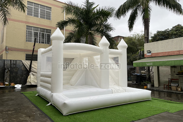 Inflatable wedding bounce house castle white bouncy house party