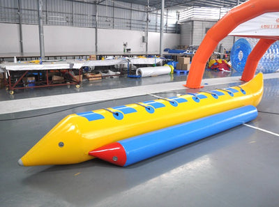 Excellent flying fish banana inflatable boat floating water game