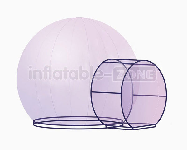 Inflatable Bubble Tent House Dome Outdoor Clear Show Room With 1 Tunnel For Commercial