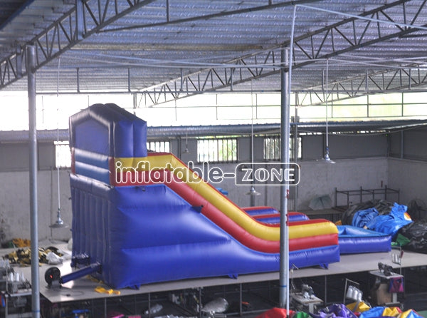 Play Blow Up Inflatable Water Slides With Small Pool For Kids And Adults