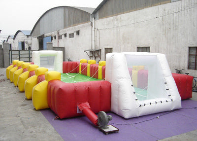 Commercial Large Inflatable Football Games Enviroment - Friendly PVC inflatable football field game for adult