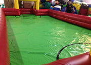 Indoor small Inflatable Football Pitch red Inflatable football field for Kindergarten Baby