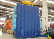 Inflatable Climbing Wall And Slide 5 X 3.8 X 4.5m , Big Blow Up Rock Climbing Wall