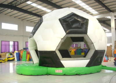 Football Design Bounce Round Bounce House , Soft Inside Bounce House Fire Resistance