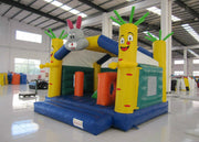 Outdoor Rabit Kids Inflatable Bounce House 5 X 4m Double Stitching In Public