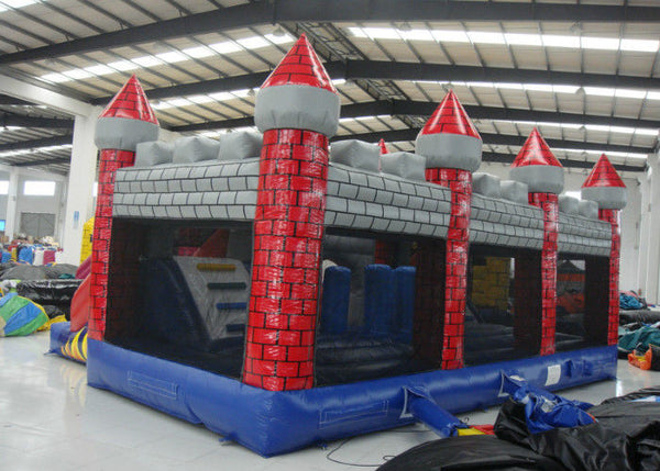New Inflatable volcano bouncy castle full printing inflatable jumping castle combo beautiful color inflatable jump