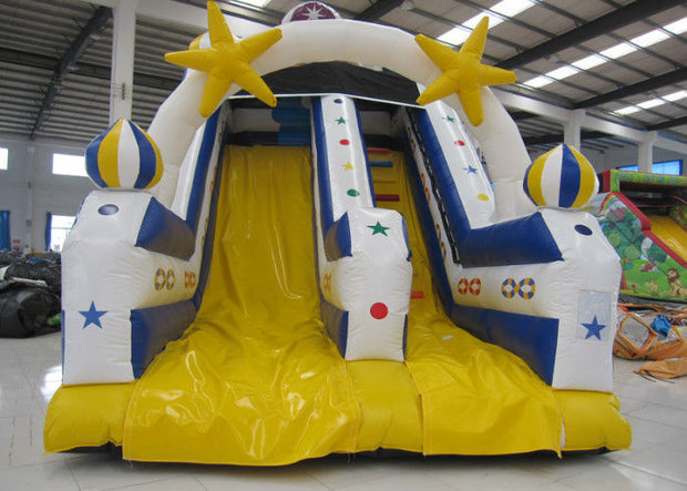 High Slide Mini Inflatable Pool Slide , Waterproof Funny Commercial Slip And Slide