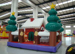 Party Blow Up Christmas Tree Decoration , Giant Christmas Inflatables Bouncer House