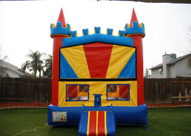 Outdoor Games Colorful Inflatable Bounce House 0.55mm PVC Material Waterproof