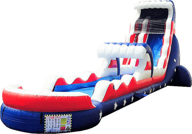 Outdoor Activities Kids Inflatable Water Slide Silk Printing Waterproof
