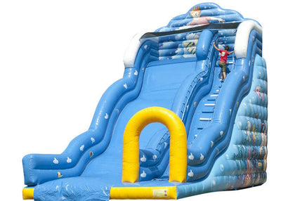 Wave Seaworld Baby Inflatable Slide , Indoor Playground Blow Up Slip And Slide