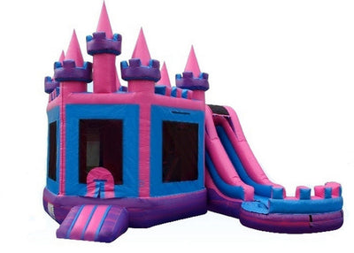 Indoor Playground Inflatable Castle Bounce House , Princess Combo Bounce House