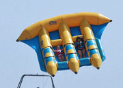 Funny Sea Beach Inflatable Flying Fish , Outdoor Entertainment Inflatable Banana Boat