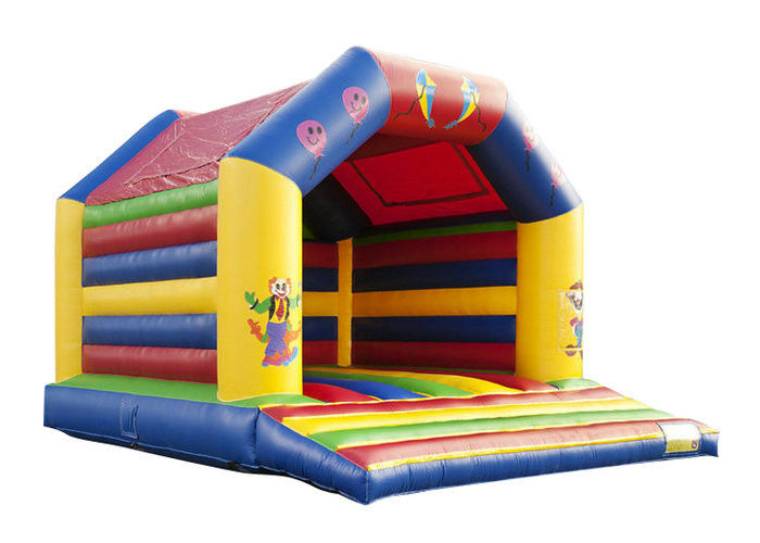 Circus Indoor Inflatable Bounce House Jumper High Durability Plato PVC Material