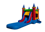 Colourful Inflatable 5 In 1 Combo Bounce House , Magic Castle Bounce House Nontoxic