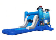 Funny Sea Theme Inflatable Bouncer Combo Kids Bouncy Castle Digital Inkjet Printing