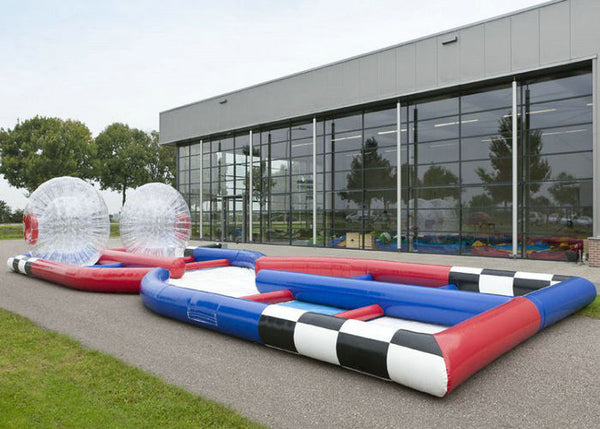 Funny Human Inflatable Bumper Bubble Ball , Inflatable Blow Up Race Track Rental