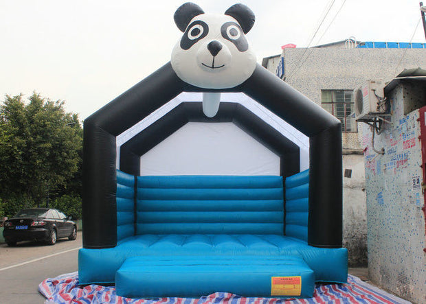 Panda Outdoor Games Inflatable Bounce House Rentals 0.55mm Plato PVC Tarpaulins