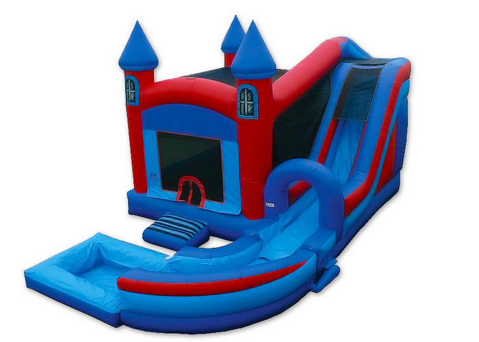 Inflatable Castle Combo Bounce House , Blow Up Bounce House 0.55mm PVC Tarpaulins
