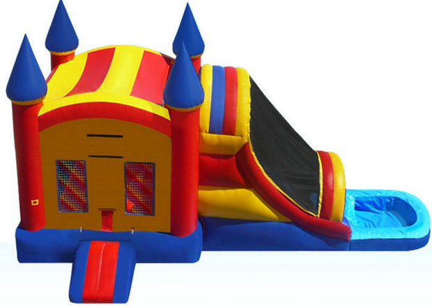 Funny Inflatable Bouncer Combo WIith Water Slide  , Toddler Blow Up Fun House