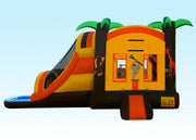 Yellow Fun City Inflatable Bouncer Combo Environmental Friendly