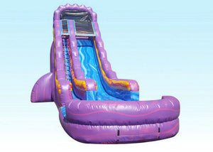Purple Attractive Kids Inflatable Water Slide Pressure-resistance