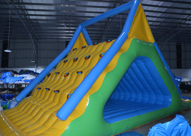 Commercial Inflatable Floating Freefall Water Slide Toy Logo Customized