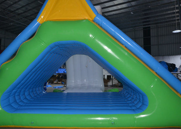 Commercial Inflatable Floating Freefall Water Slide Toy Logo Customized