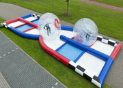 Custom Inflatable Sports Games , 0.55mm PVC Tarpaulin Inflatable Zorb Ball Track