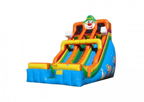 Colorful Inflatable Clown Slide With Bumper For Commercial Events BV CCC