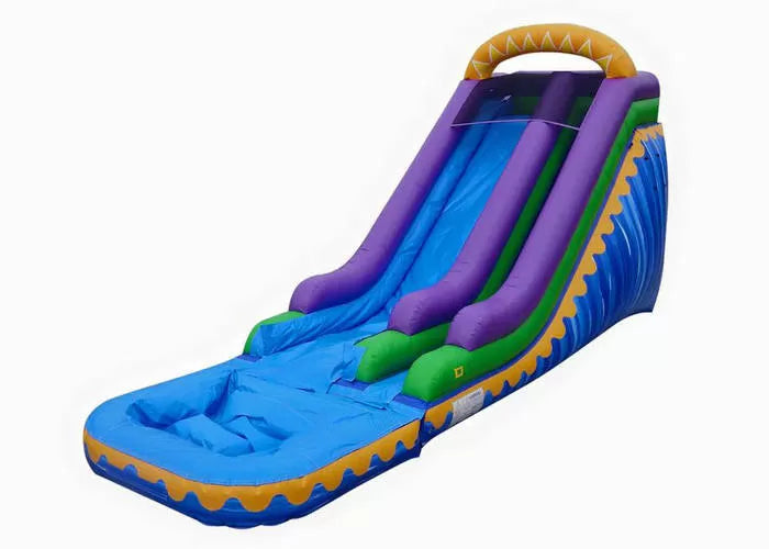 Funny Backyard 0.55mm PVC Kids Inflatable Water Slide With Splash Pool