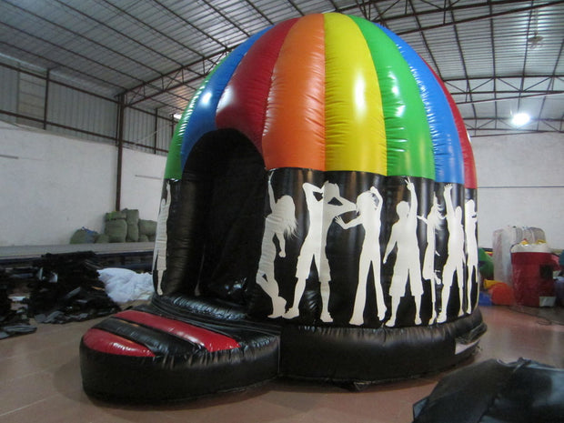 0.55mm PVC Tarpaulin Inflatable Jump House , Commercial Blow Up Dome Bouncy House Music