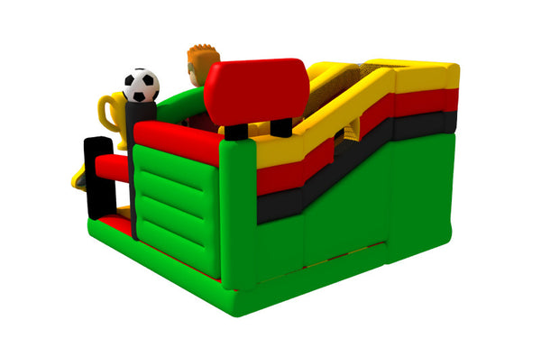 3 Years Warranty Ce Tarpaulin Football Bounce House , Kids Inflatable Bouncer