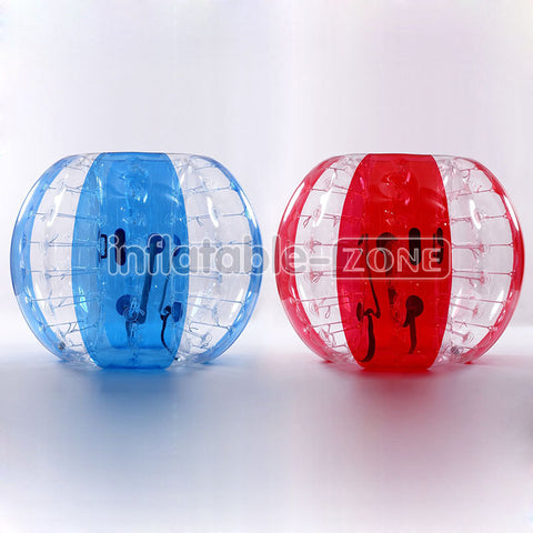 5 Red Flower, 5 Blue Flower 1.5M Bubble Soccer Ball For Team Game, 1 Air Pump