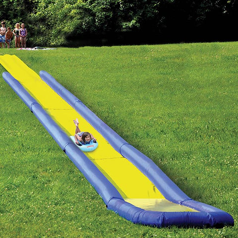 Inflatable World'S Longest Backyard Water Slide Summer Slip and Slide